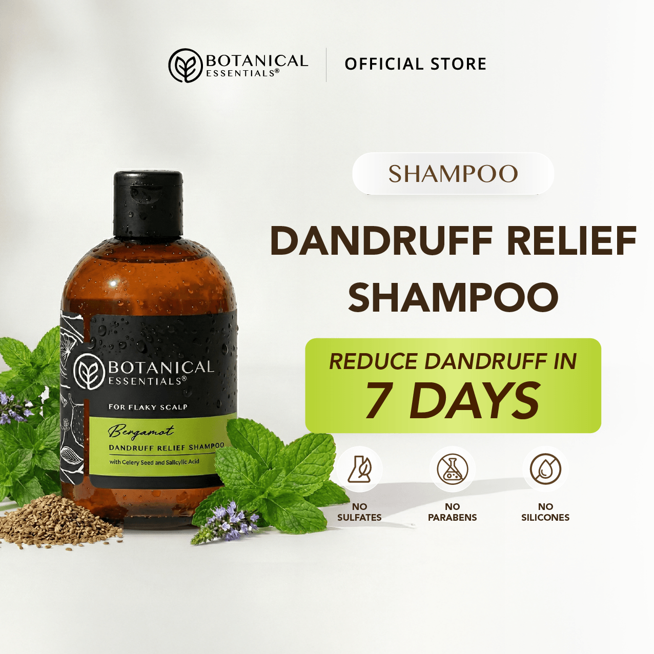 Dandruff Relief Shampoo BERGAMOT 300ml