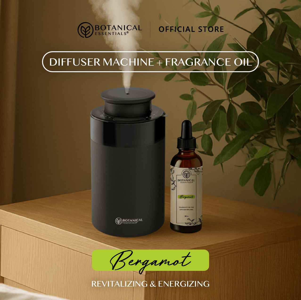 Botanical Essentials - Diffuser Machine + Fragrance Oil 50ml