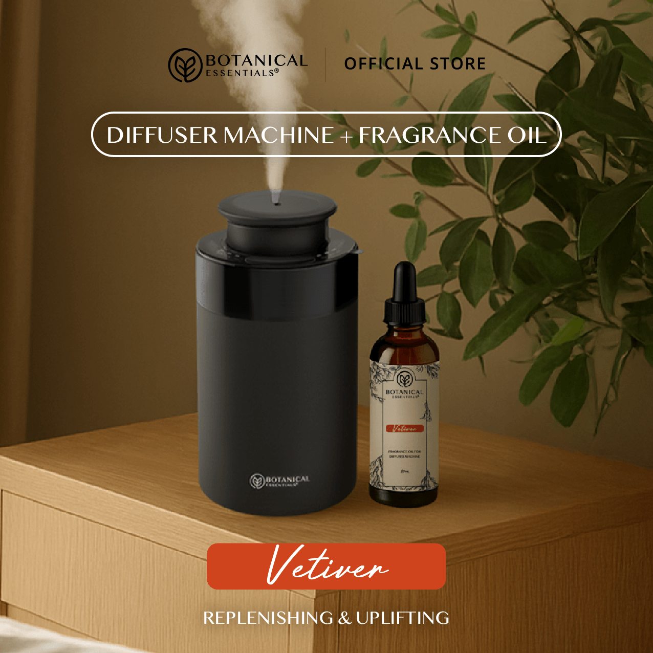 Botanical Essentials - Diffuser Machine + Fragrance Oil 50ml