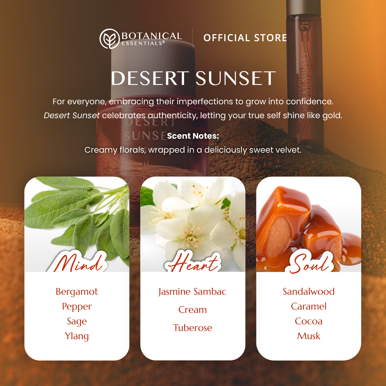 [REFILL ONLY] Botanical Essentials - Eau De Parfum Desert Sunset 15ml