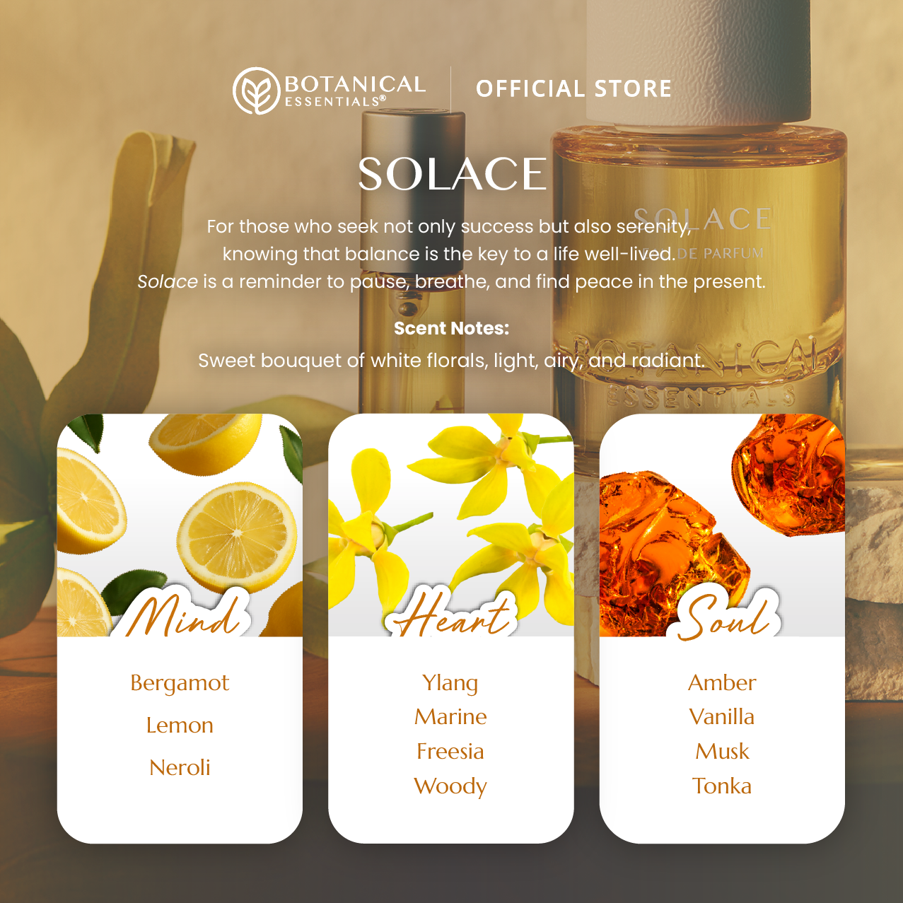 [REFILL ONLY] Botanical Essentials - Eau De Parfum Solace 15ml